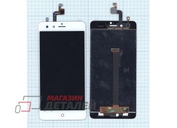 Дисплей (экран) в сборе с тачскрином для ZTE Nubia Z11 mini белый