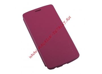 Чехол из эко – кожи PIPILU FIBCOLOR для LG G3 раскладной, розовый