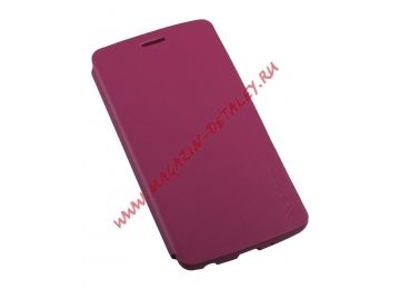 Чехол из эко – кожи PIPILU FIBCOLOR для LG G3 mini раскладной, розовый