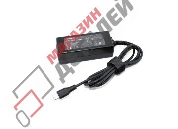 Блок питания (сетевой адаптер) Amperin AI-DL45C для ноутбуков Dell 5-20V 2-2.25A 45W Type-C черный, с сетевым кабелем