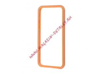 Чехол (накладка) LP Bumpers для Apple iPhone 6, 6s оранжевый, прозрачный