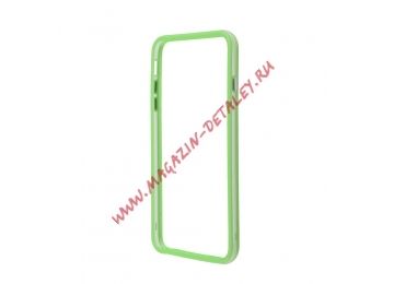 Чехол (накладка) LP Bumpers для Apple iPhone 6, 6S Plus зеленый, прозрачный