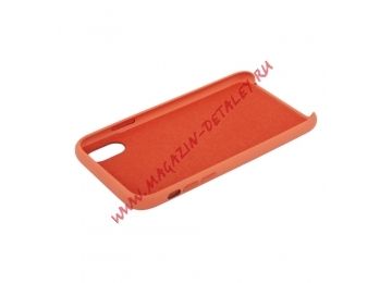 Защитная крышка для iPhone Xr Leather Сase кожаная (бледно-розовая, коробка)