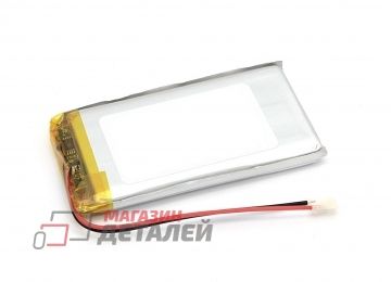 Аккумулятор универсальный 7x43x74 мм 3.8V 2500mAh Li-Pol (2 Pin)