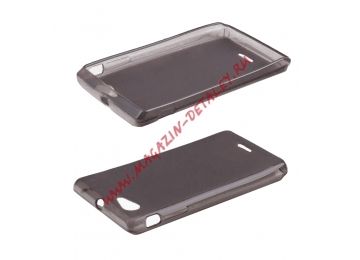 Силиконовый чехол для Sony Xperia J TPU Case черный матовый