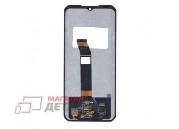 Дисплей (экран) в сборе с тачскрином для Doogee V30, V30T черный (Premium LCD)