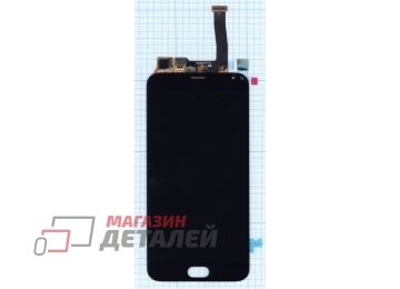 Дисплей (экран) в сборе с тачскрином для Meizu MX5 черный