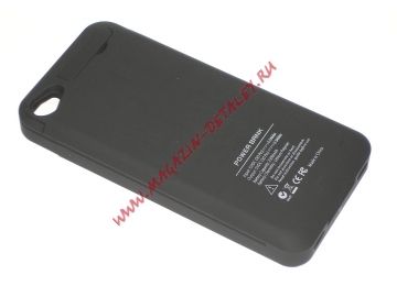 Дополнительный аккумулятор/чехол для Apple iPhone 4/4s 2300 mAh черный