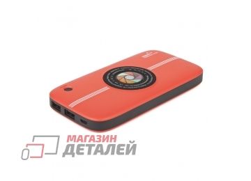 Универсальный внешний аккумулятор с функцией беспроводной зарядки QI REMAX Camera Wireless Power Bank 10000 mAh RPP-91 красный