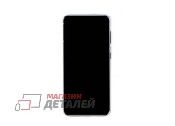 Дисплей (экран) в сборе с тачскрином для Samsung Galaxy S21 5G SM-G991B белый с рамкой (Premium LСD)