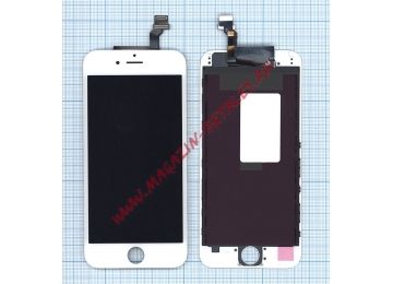 Дисплей (экран) в сборе с тачскрином для iPhone 6 (Hancai) белый