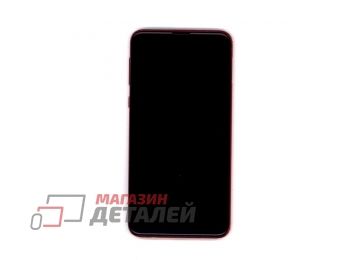 Дисплей (экран) в сборе с тачскрином для Samsung Galaxy S10e SM-G970FD красный с рамкой (Premium LCD)