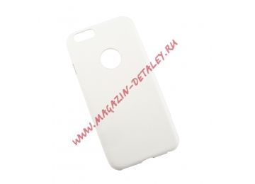 Защитная крышка из эко – кожи LP для Apple iPhone 6, 6s ультратонкая белая