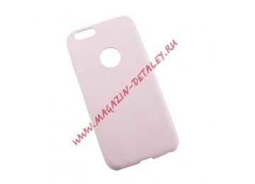 Защитная крышка из эко – кожи LP для Apple iPhone 6, 6s ультратонкая розовая