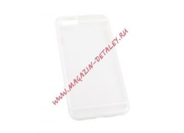 Защитная крышка LP для Apple iPhone 6, 6s Plus белая с полосками, прозрачная задняя часть