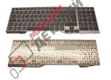 Клавиатура для ноутбука Fujitsu LIFEBOOK E753 E754 черная с подсветкой