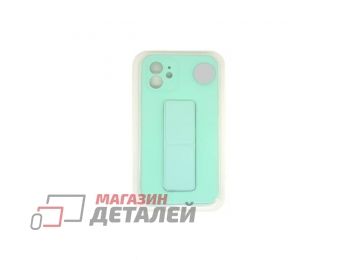 Чехол с металлической пластиной для iPhone 12 (6.1) зеленый