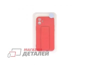 Чехол с металлической пластиной для iPhone 12 Mini красный