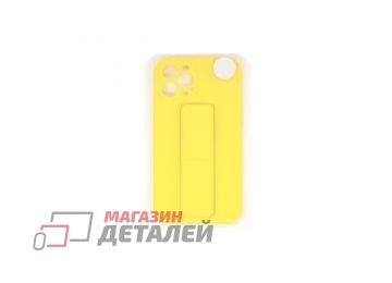 Чехол с металлической пластиной для iPhone 12 Pro Max желтый