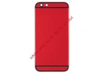 Корпус для iPhone 6S красный (AAA)