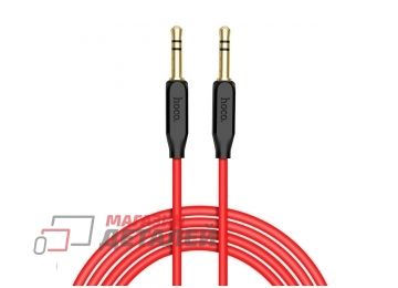 Аудио кабель HOCO UPA11 AUX 1.0м красный