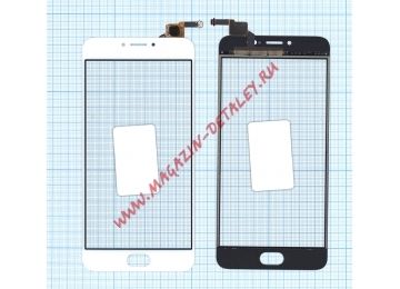 Сенсорное стекло (тачскрин) для Meizu M3 Note L681H белое