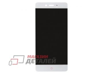 Дисплей (экран) в сборе с тачскрином для ZTE Nubia Z11 белый