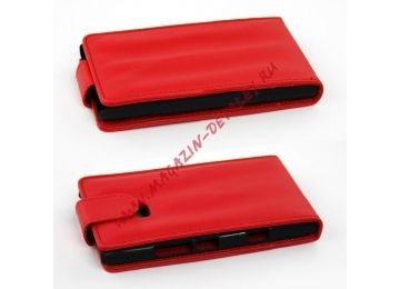 Органайзер из эко – кожи для Nokia 900 раскладной, красный