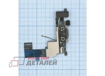 Шлейф с разъемом питания (Dock Connector) для Apple IPhone 5S черный