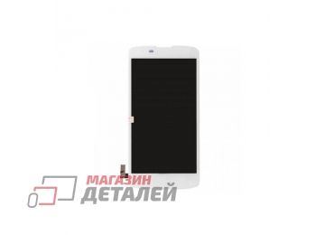 Дисплей (экран) в сборе с тачскрином для LG K8 4G белый