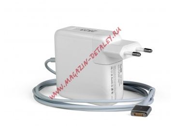 Блок питания (сетевой адаптер) TopOn для ноутбука Apple A1425, A1502 16.5V 3.65A 60W MagSafe2 белый