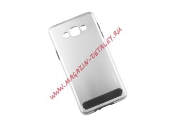 Защитная крышка Motomo для Samsung Galaxy A7 аллюминий, серебряная