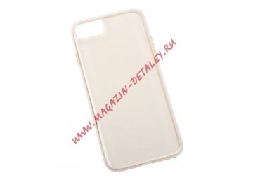 Силиконовый чехол WK Crystal Series TPU Case для Apple iPhone 7 золотой