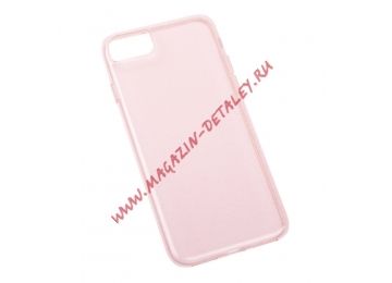 Силиконовый чехол WK Crystal Series TPU Case для Apple iPhone 7 розовый