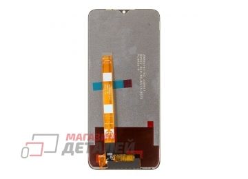 Дисплей (экран) в сборе с тачскрином для Realme C25, C25S, Narzo 50A (RMX3195) черный