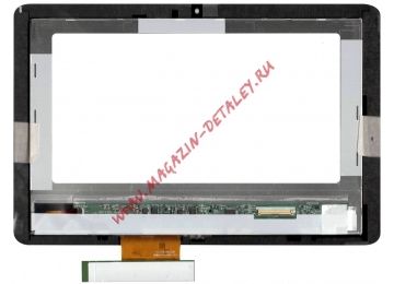 Дисплей (экран) в сборе с тачскрином B101EVT03.0 для Acer Iconia Tab A200 черный