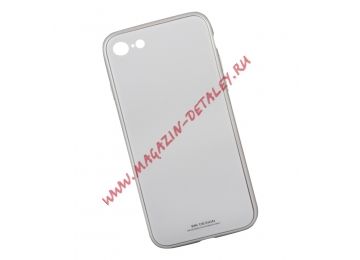 Чехол для iPhone 8/7 WK-Berkin Series Case стекло (белый)