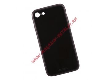 Чехол для iPhone 8/7 WK-Berkin Series Case стекло (черный)