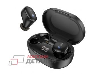 Bluetooth гарнитура HOCO EW11 Melody BT5.0 внутриканальная LED дисплей (черная)