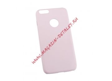 Защитная крышка из эко – кожи LP для Apple iPhone 6, 6s Plus ультратонкая розовая