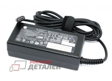 Блок питания (сетевой адаптер) для ноутбуков HP 20V 3.25A 65W Type-C черный, с сетевым кабелем Premium