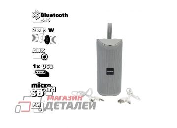 Bluetooth колонка BOROFONE BR5 Adventure Sports BT 5.0, 5Wx2, AUX, microSD, USB, FM (серая)