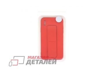 Чехол с металлической пластиной для iPhone X, XS красный