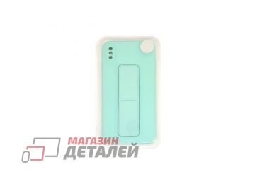 Чехол с металлической пластиной для iPhone XS Max зеленый