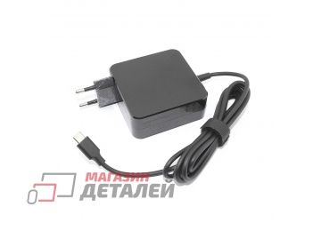 Блок питания (сетевой адаптер) для ноутбуков Asus 5-20V 3-4.5A 90W Type-C черный, в розетку