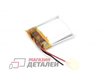 Аккумулятор универсальный 3x20x20 мм 3.8V 80mAh Li-Pol (2 Pin)