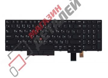 Клавиатура для ноутбука Lenovo ThinkPad T580 черная с подсветкой и трекпойнтом