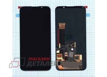 Дисплей (экран) в сборе с тачскрином для Meizu 16X черный