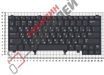 Клавиатура для ноутбука Dell Latitude E6320 E6420 E5420 черная с подсветкой без трекпойнта