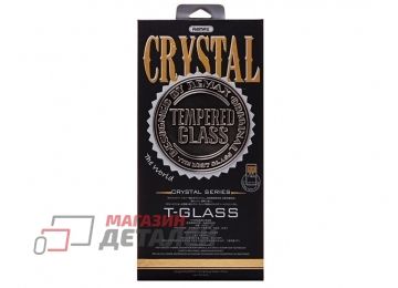 Защитное стекло Remax Crystal 3D для iPhone 7/8 с силиконовым чехлом (черный)